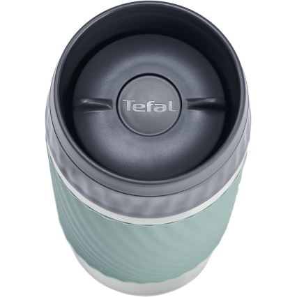 Tefal - Tasse thermique 360 ml EASY TWIST MUG acier inoxydable/vert