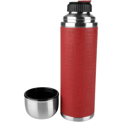 Tefal - Thermos avec mug 1 l SENATOR acier inoxydable/rouge