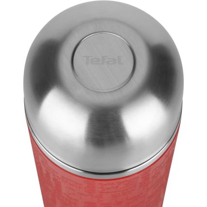 Tefal - Thermos avec mug 1 l SENATOR acier inoxydable/rouge