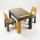 TEGA BABY - Ensemble table et chaises pour enfants, gris/jaune
