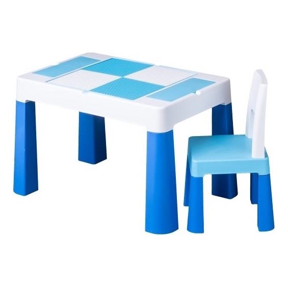 TEGA BABY - Table et chaise pour enfant bleu/blanc