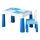TEGA BABY - Table et chaise pour enfant bleu/blanc