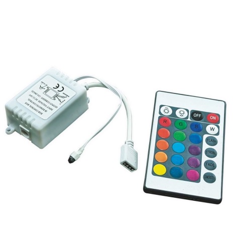 Télécommande pour ruban LED RGB 12-24V + télécommande