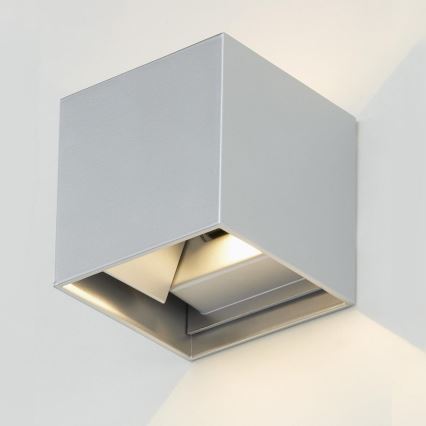 Telefunken 303404TF - Applique murale d'extérieur LED/7W/230V IP44 argentée