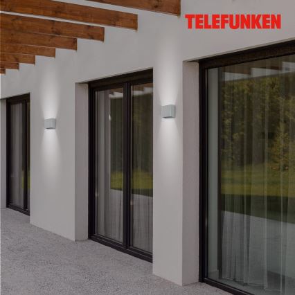 Telefunken 303404TF - Applique murale d'extérieur LED/7W/230V IP44 argentée