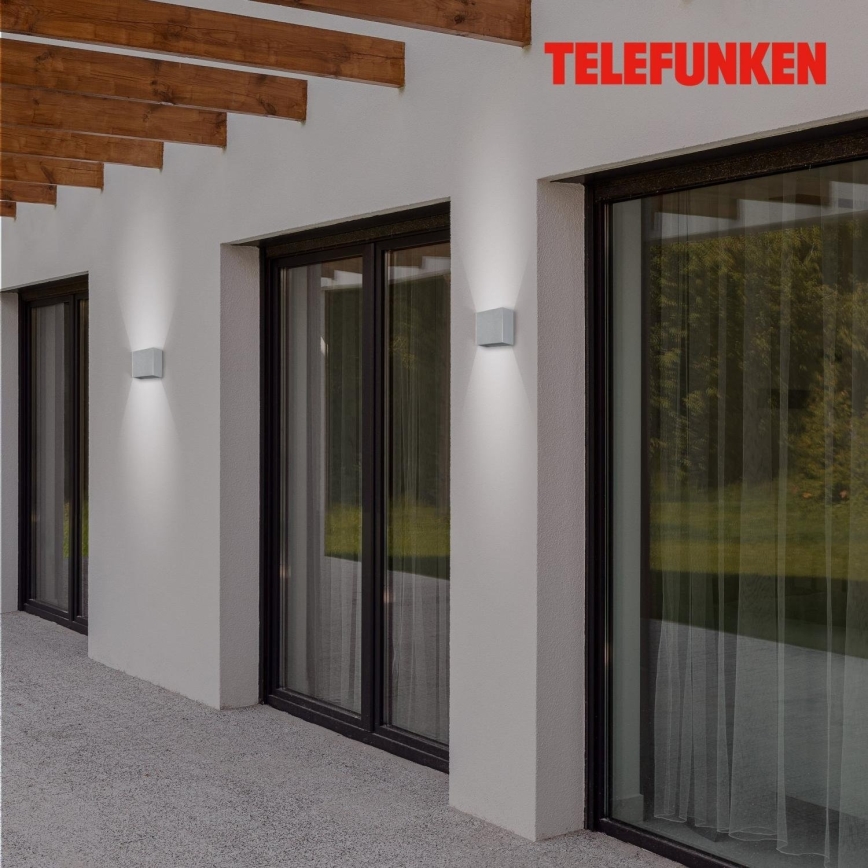 Telefunken 303404TF - Applique murale d'extérieur LED/7W/230V IP44 argentée