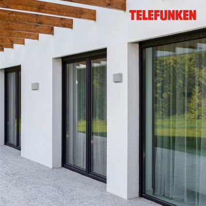 Telefunken 303404TF - Applique murale d'extérieur LED/7W/230V IP44 argentée