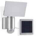 Telefunken 304704TF -LED Projecteur solaire mural avec capteur LED/6W/3,7V IP44 argent