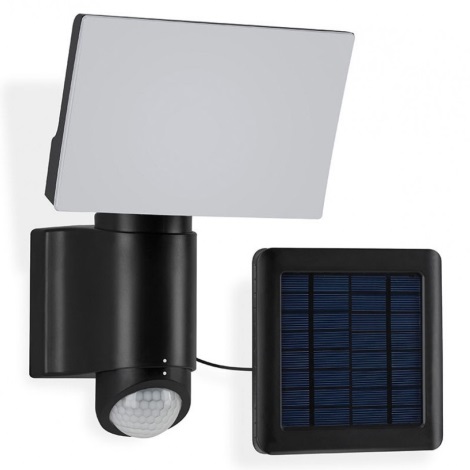 Telefunken 304705TF -LED Projecteur solaire mural avec capteur LED/6W/3,7V IP44 noir