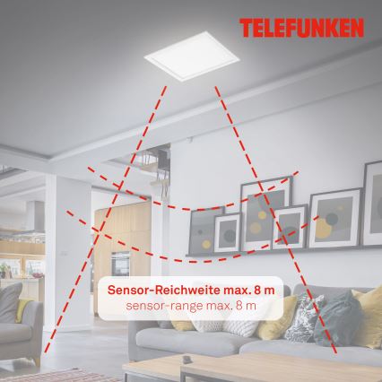 Telefunken 308606TF - Panneau en saillie avec détecteur LED/13W/230V