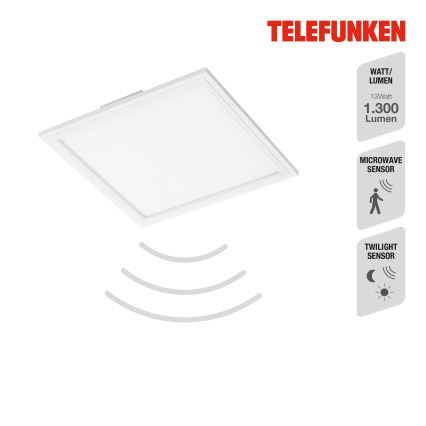 Telefunken 308606TF - Panneau en saillie avec détecteur LED/13W/230V