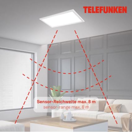 Telefunken 308706TF - Plafonnier LED avec détecteur LED/36W/230V