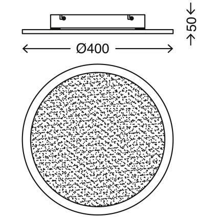 Telefunken 309104TF - Plafonnier LED avec détecteur LED/30W/230V 4000K