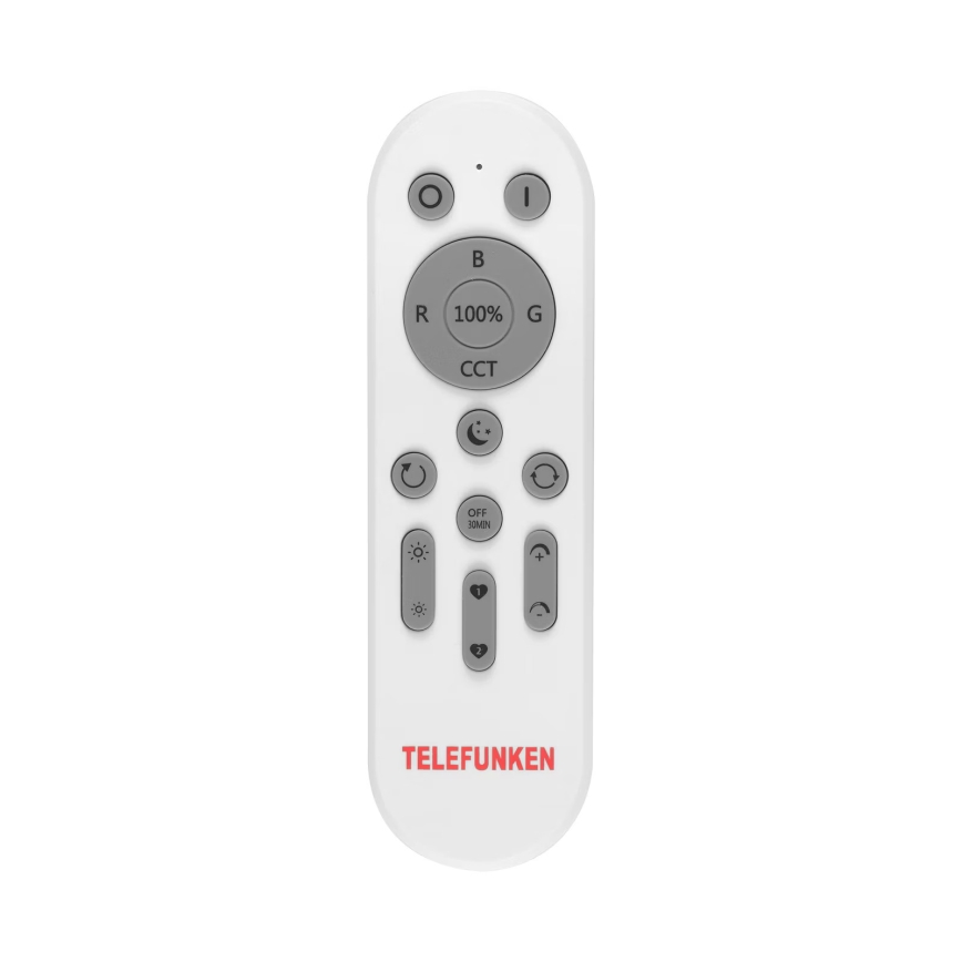 Telefunken 309602TF - Plafonier RGBW à intensité variable LED/18W/230V 2700-6500K Wi-Fi Tuya