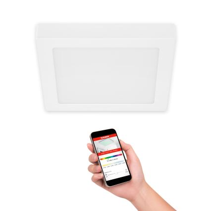 Telefunken 309606TF - Plafonier RGBW à intensité variable LED/18W/230V 2700-6500K Wi-Fi Tuya