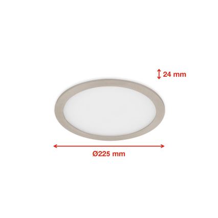 Telefunken 310102TF - Spot encastrable RGBW salle de bain à intensité variable LED/18W/230V 2700-6500K IP23 Wi-Fi Tuya