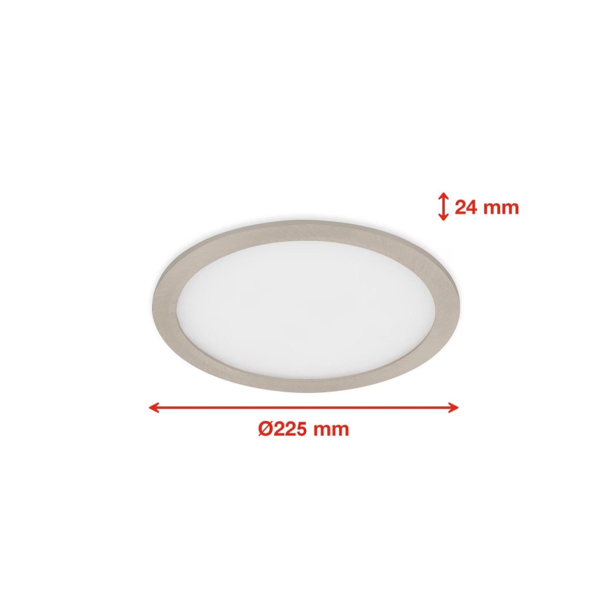 Telefunken 310102TF - Spot encastrable RGBW salle de bain à intensité variable LED/18W/230V 2700-6500K IP23 Wi-Fi Tuya