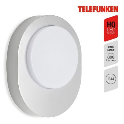 Telefunken 312004TF - Applique murale LED extérieure LED/8W/230V IP44 argent