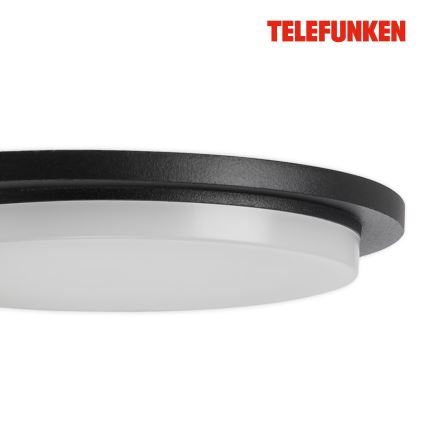 Telefunken 312505TF- Applique murale extérieure avec détecteur LED/10W/230V IP44 noir