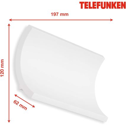 Telefunken 312806TF - Applique murale LED extérieure 2xLED/6W/230V IP44 blanc