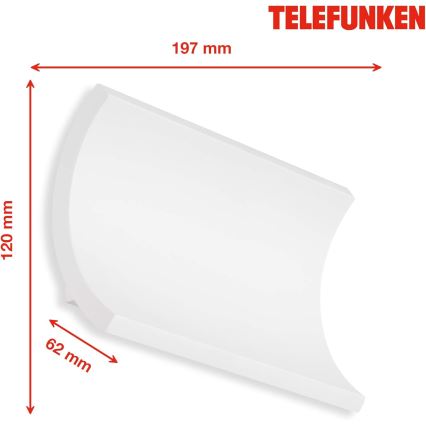 Telefunken 312806TF - Applique murale LED extérieure 2xLED/6W/230V IP44 blanc