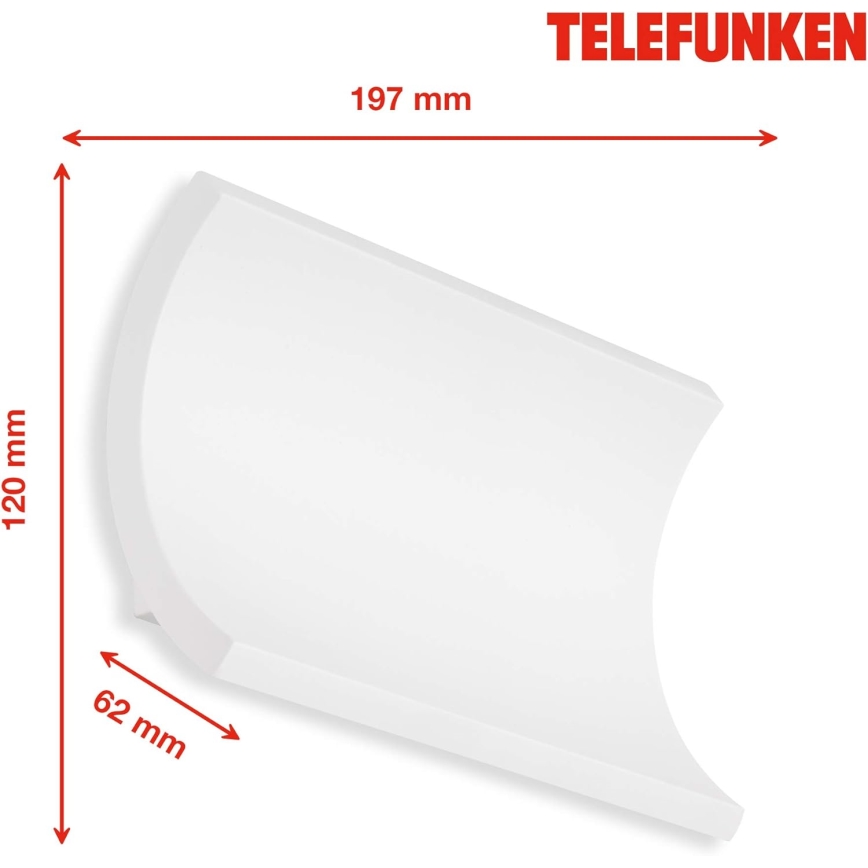 Telefunken 312806TF - Applique murale LED extérieure 2xLED/6W/230V IP44 blanc