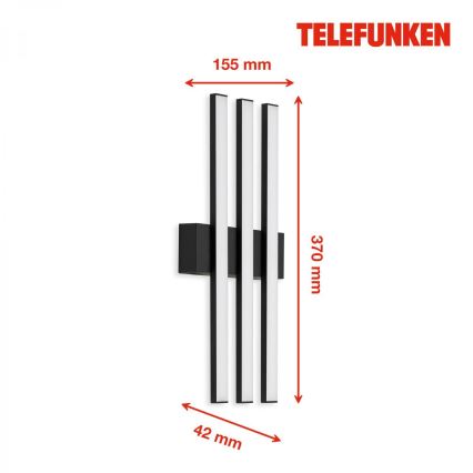 Telefunken 313105TF - Applique murale LED extérieure 3xLED/4W/230V IP44