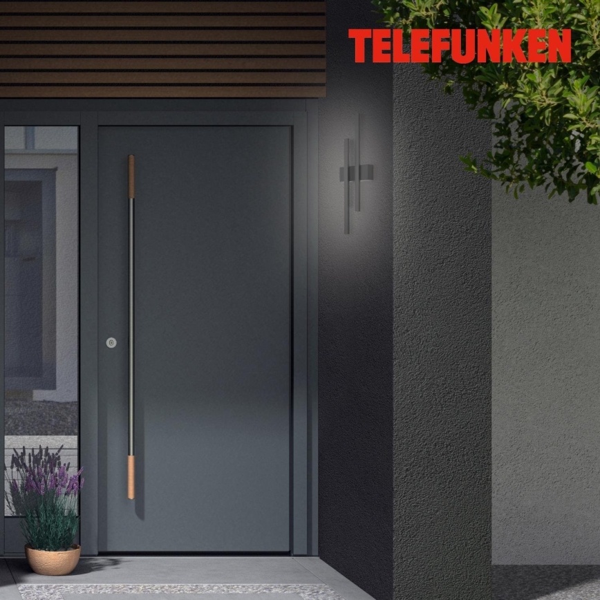 Telefunken 313205TF - Applique murale d'extérieur 2 x LED / 4 W / 230 V / 4000 K / IP44