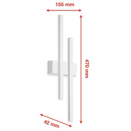 Telefunken 313206TF - Applique murale LED extérieure 2xLED/8W/230V IP44