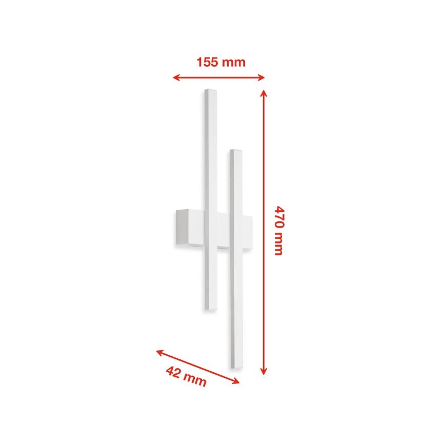 Telefunken 313206TF - Applique murale LED extérieure 2xLED/8W/230V IP44
