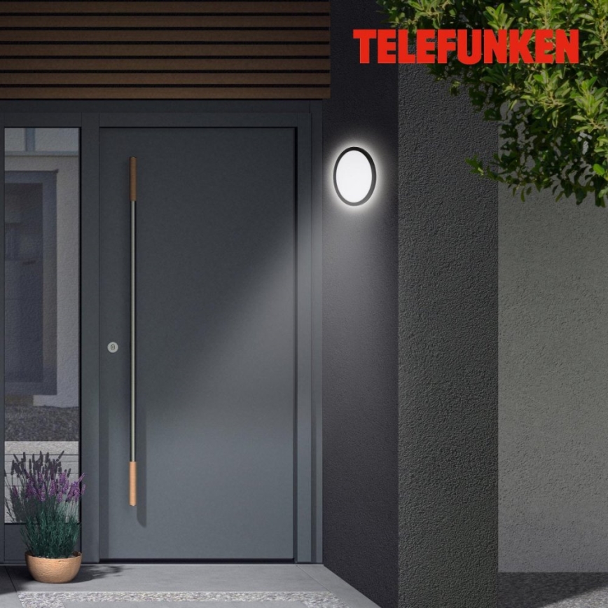 Telefunken 313405TF - LED Applique murale d'extérieur LED/15W/230V IP44 noire