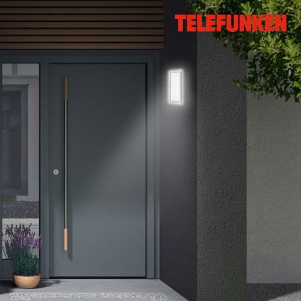 Telefunken 313604TF - Applique murale LED extérieure LED/16W/230V IP44 argent