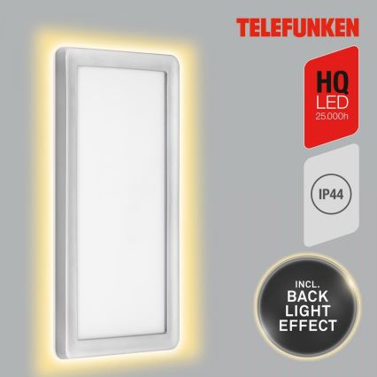 Telefunken 313604TF - Applique murale LED extérieure LED/16W/230V IP44 argent