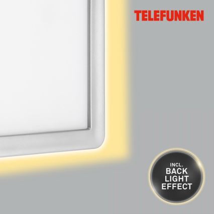 Telefunken 313604TF - Applique murale LED extérieure LED/16W/230V IP44 argent