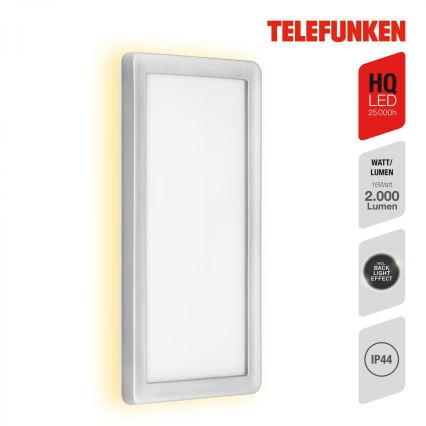 Telefunken 313604TF - Applique murale LED extérieure LED/16W/230V IP44 argent