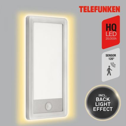 Telefunken 313904TF - LED Applique murale extérieure avec détecteur LED/16W/230V IP44