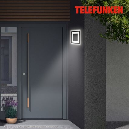 Telefunken 315905TF - Applique murale extérieure LED/15W/230V IP44 4000K noire