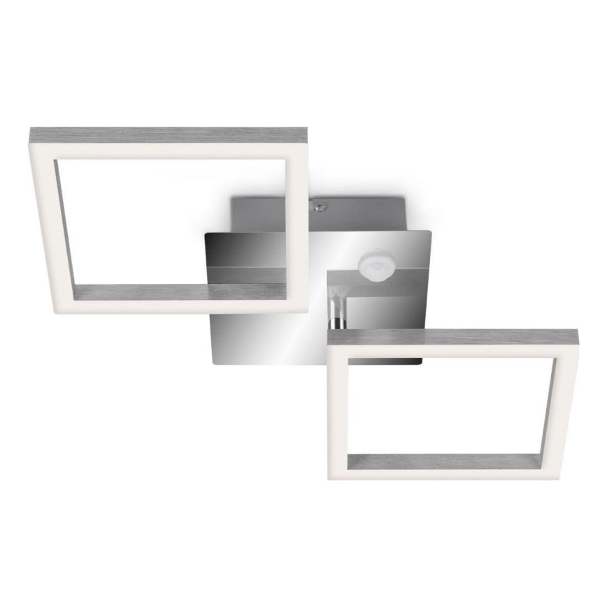 Telefunken 318508TF - Plafonnier avec détecteur FRAME LED/12W/230V 3000K chrome mat
