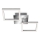 Telefunken 318508TF - Plafonnier avec détecteur FRAME LED/12W/230V 3000K chrome mat