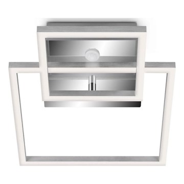 Telefunken 318608TF - Plafonnier avec détecteur FRAME LED/17W/230V 3000K chrome mat