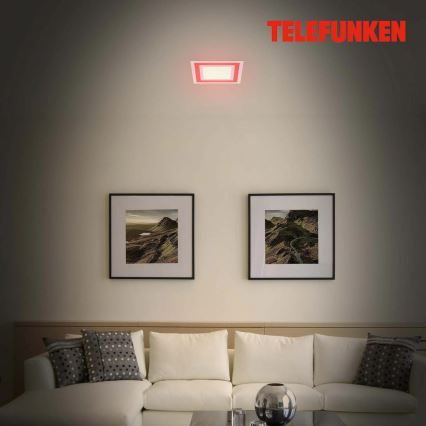 Telefunken 318706TF - Panneau RGBW LED dimmable 18W/230V 3000-6500K + télécommande