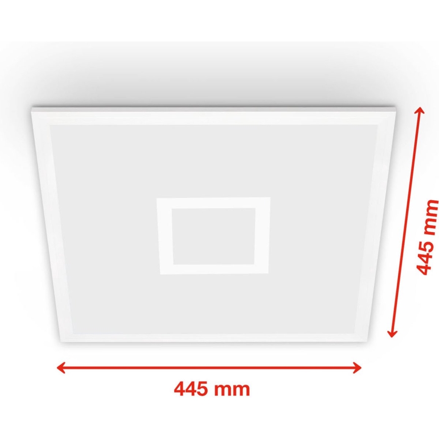 Telefunken 319106TF - Plafonier RGBW à intensité variable LED/24W/230V 2700-6500K blanc + télécommande