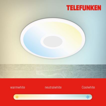 Telefunken 319306TF - LED RGBW Luminaire à intensité variable LED/22W/230V 2700-6500K + télécommande