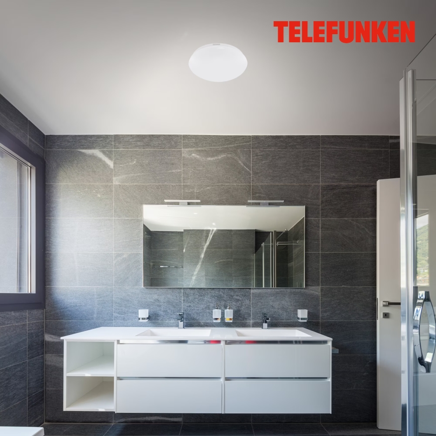Telefunken 602006TF - Plafonnier salle de bain avec détecteur LED/15W/230V IP44 4000K