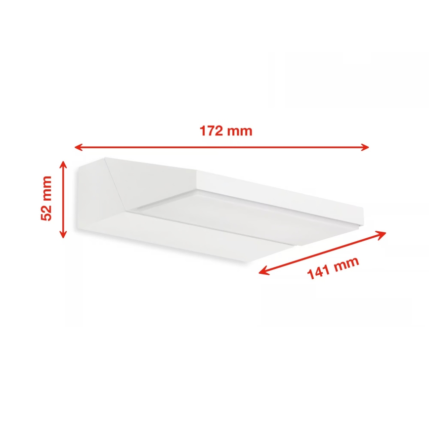 Telefunken - Applique murale d'extérieur LED/10W/230V IP44 blanche