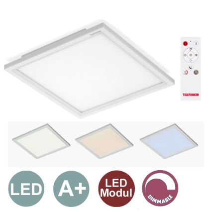 300806TF - Panneau LED dimmable 1xLED/18W/230V + télécommande