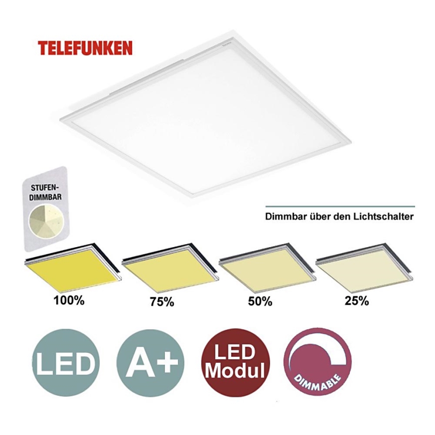 Telefunken - Panneau LED à intensité variable 1xLED/36W/230V