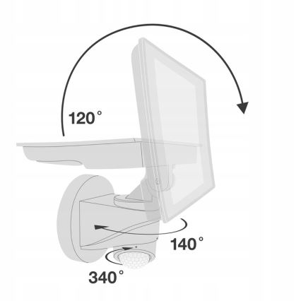 Telefunken - Projecteur LED 20W/230V avec capteur