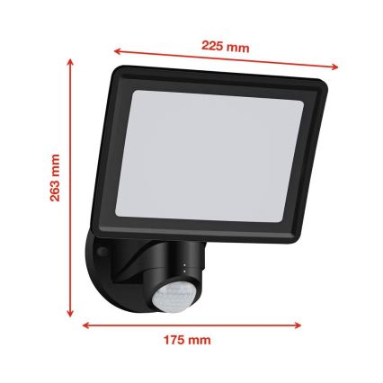 Telefunken - Projecteur LED avec détecteur/20W/230V