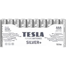 Tesla Batteries - 10 pce Pile alcaline AAA SILVER+ 1,5V